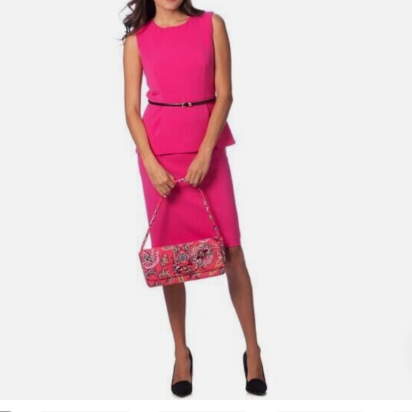 Vera Bradley Knot Just a Clutch Shoulder Handbag Call Me Coral - Picture 2 of 7